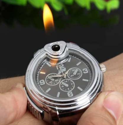 RELOJ CON ENCENDEDOR BRIKET DE LLAMA